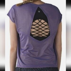 Lululemon Sweaty Or Not Crop Tee - Size 6